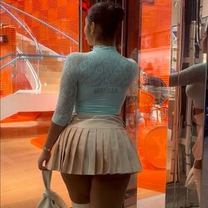 Turtle Neck Spandex Top